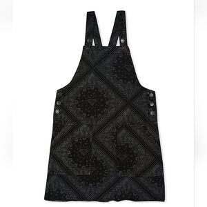 ⭐Cotton On Girls Superman License Denim Pinafore Denim Overalls NWT 13-14⭐